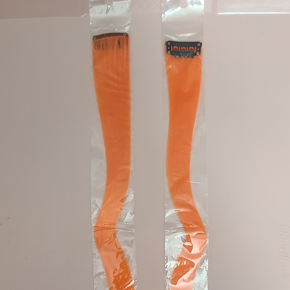 Vibrant Orange Hair Extensions